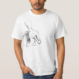 T-shirt skele isolé