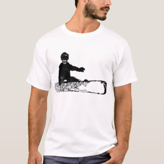 T-shirt skeleboarder. noir.