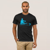T-shirt skeleboarder. sarcelle d'hiver (Devant entier)
