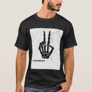 T-SHIRT SKELET HAND VREDE