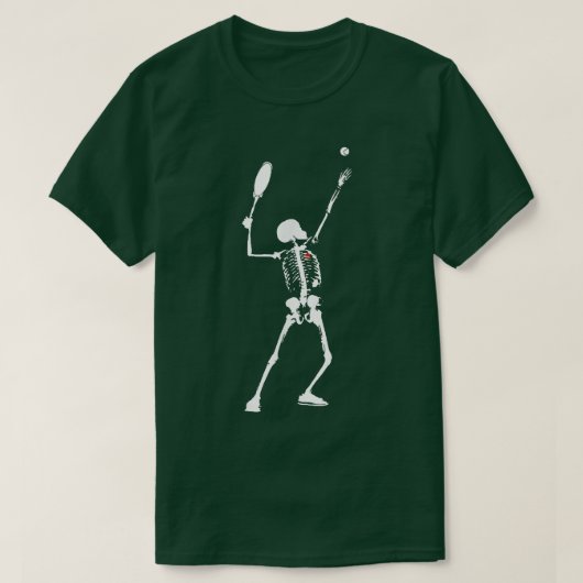 T-shirt Skeleton Badminton  (Design devant)
