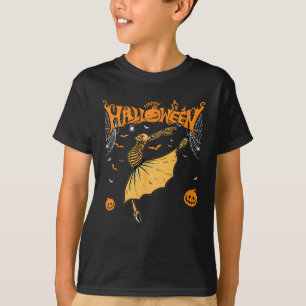 T-shirt Skeleton Ballerinas Ballet Dance Cute Halloween Co