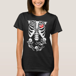 T-shirt Skeleton Bébé Halloween Grossesse Couples Costumes