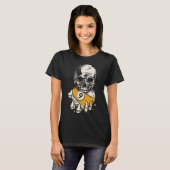 T-shirt Skeleton Billard Ll Snooker Pool Billard Playe (Devant entier)