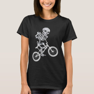 T-shirt Skeleton BMX BMX Freestyle Racing Halloween