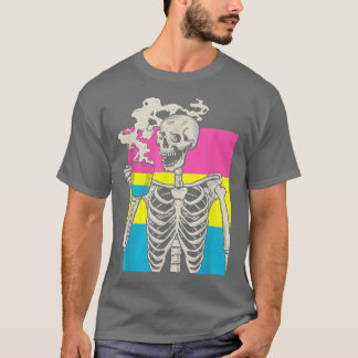 T-shirt Skeleton Boire Café LGBT Q Pride Pansexual Pa