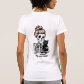 T-shirt Skeleton Cat Mom - Éffrayant mignon Amoureux des c (Dos)