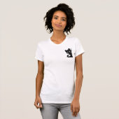 T-shirt Skeleton Cat Mom - Éffrayant mignon Amoureux des c (Devant entier)