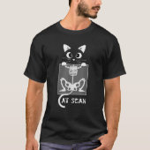 T-shirt Skeleton Cat Scan Ct Scaning Funny X Ray Pun mème (Devant)