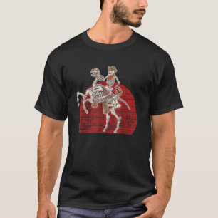 T-shirt Skeleton Cowboy équitation Skeleton Horse Hallowee