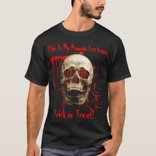 T-shirt Skeleton Crew Halloween sanglant