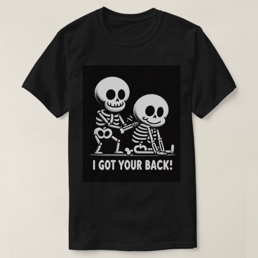 T-shirt Skeleton Crew Support Tee : J'Ai Te Dos ! (Design devant)