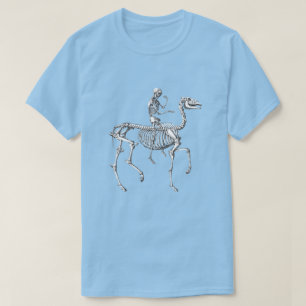 T-shirt Skeleton de cheval et de cavalier