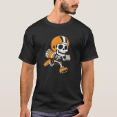 T-shirt Skeleton de football | Retour de l'Halloween (Devant)