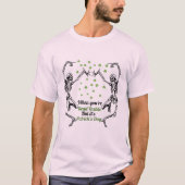 T-shirt Skeleton Dead à l'intérieur mais c'est le jour de  (Devant)