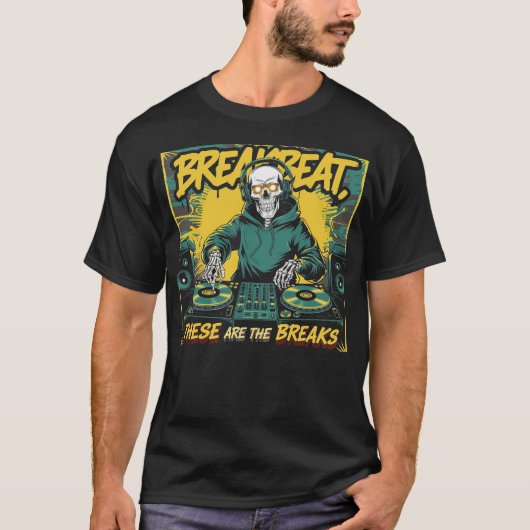 T-shirt Skeleton Decks Breakbeat (Devant)