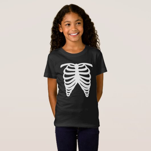 T-Shirt Skeleton d'Halloween (Devant entier)