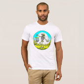 T-shirt Skeleton Disque Golf (Devant entier)