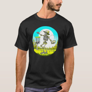 T-shirt Skeleton Disque Golf
