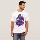T-shirt Skeleton DJ (Devant entier)