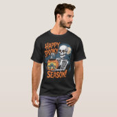 T-shirt Skeleton & Dragon Halloween Art (Devant entier)