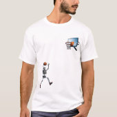 T-shirt Skeleton Dunk Basket (Devant)