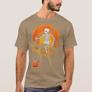 T-shirt Skeleton équitation Dinosaure squelettique T re Fu