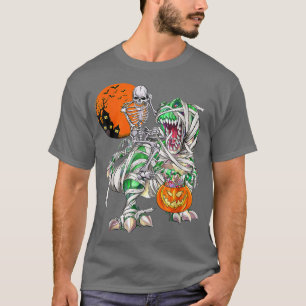 T-shirt Skeleton équitation Dinosaure T Re maman Pompe d'H
