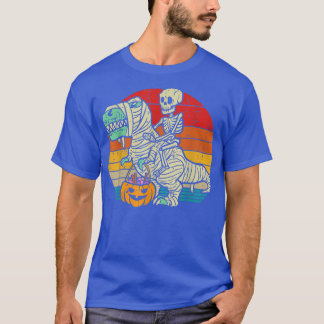 T-shirt Skeleton équitation maman Dinosaur T re Retro Hall