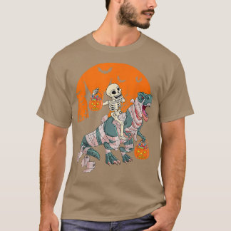 T-shirt Skeleton équitation maman Dinosaure T re Funny Hal