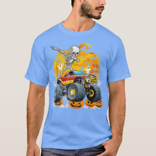 T-shirt Skeleton équitation Monster Camion Citrouille Funn