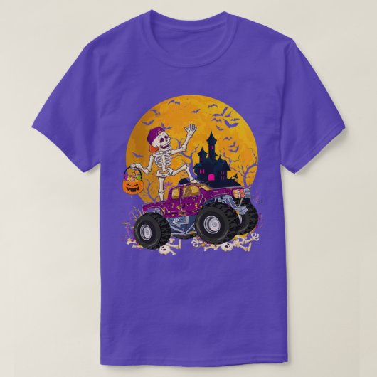 T-shirt Skeleton équitation Monster Truck 2 (Design devant)