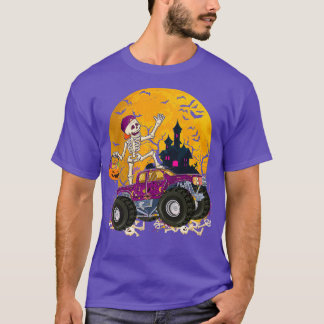 T-shirt Skeleton équitation Monster Truck 2