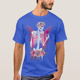 T-shirt Skeleton Fairy Grunge Fairycore Flower Halloween C