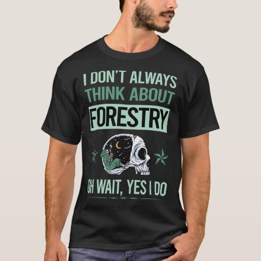 T-shirt Skeleton Forêt (Devant)