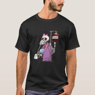 T-shirt Skeleton Funny Skeleton Money Café