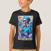 T-shirt Skeleton Funny Tarot Card Nuit Shift Squad Hallow (Devant)