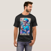 T-shirt Skeleton Funny Tarot Card Nuit Shift Squad Hallow (Devant entier)