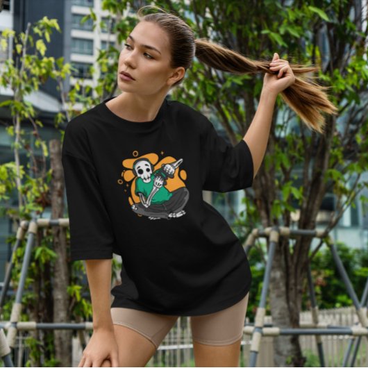 T-shirt Skeleton Gamer