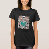 T-shirt Skeleton Give Me Smut Book Bookwort Reader (Devant)