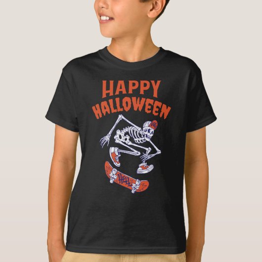 T-shirt Skeleton Halloween (Devant)