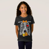 T-Shirt Skeleton Halloween Bière Pizza Drôle Coup de gross (Devant entier)