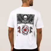 T-shirt Skeleton Horns Design (Dos)