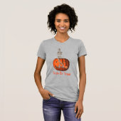 T-shirt Skeleton Jack-o'-lantern Halloween (Devant entier)