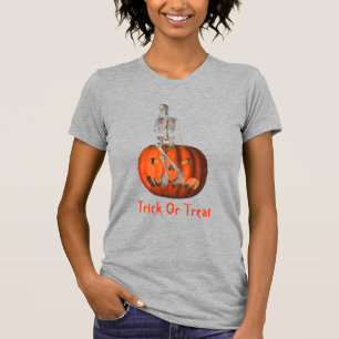 T-shirt Skeleton Jack-o'-lantern Halloween