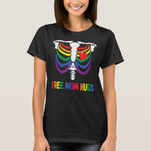 T-shirt Skeleton Lgbt Drapeau Libre Maman Hugues Lgbt Gay
