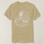 T-shirt Skeleton Livre de lecture juste un autre chapitre (Design devant)