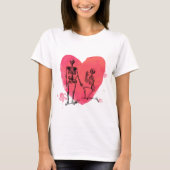 T-shirt Skeleton Love (Devant)