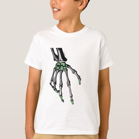 T-SHIRT SKELETON MAIN DU SORT (Devant)