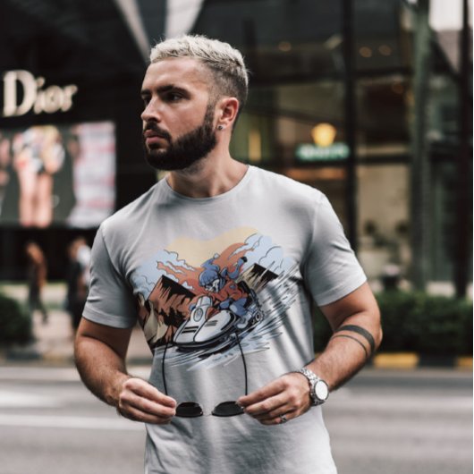 T-shirt Skeleton motoneige